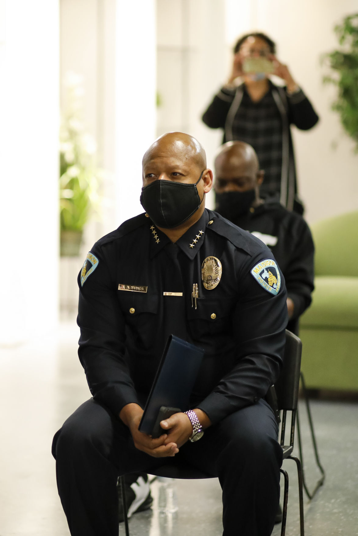 Shon Barnes during Chauvin verdict